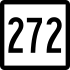 Route 272 marker