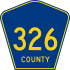  County Road 326 marker