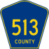 County Route 513 marker