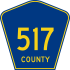 County Route 517 marker
