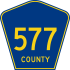 County Route 577 marker