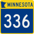 Trunk Highway 336 marker