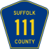 County Route 111 marker