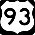 U.S. Route 93 marker