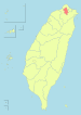 Location of Taipei City in Taiwan