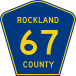 Rockland County Route 67 NY.svg