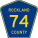 Rockland County Route 74 NY.svg