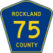 Rockland County Route 75 NY.svg