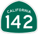 State Route 142 marker