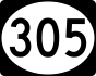 MS Highway 305 marker