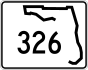 Florida State Road 326 marker