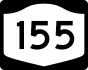 NYS Route 155 marker