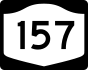 NYS Route 157 marker