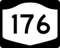 NYS Route 176 marker