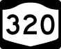 NYS Route 320 marker