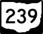 State Route 239 marker