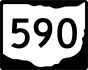 State Route 590 marker