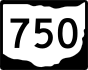 State Route 750 marker