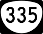 Oregon Route 335 marker