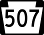 PA Route 507 marker