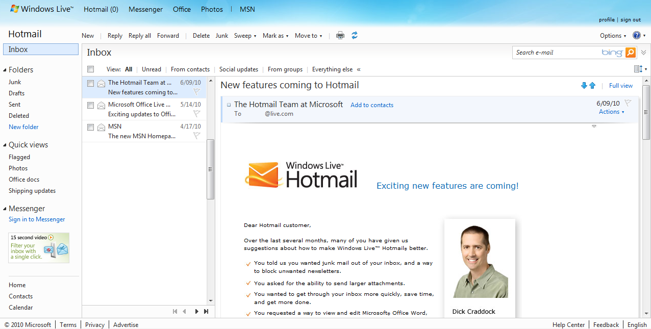 Hotmail? 